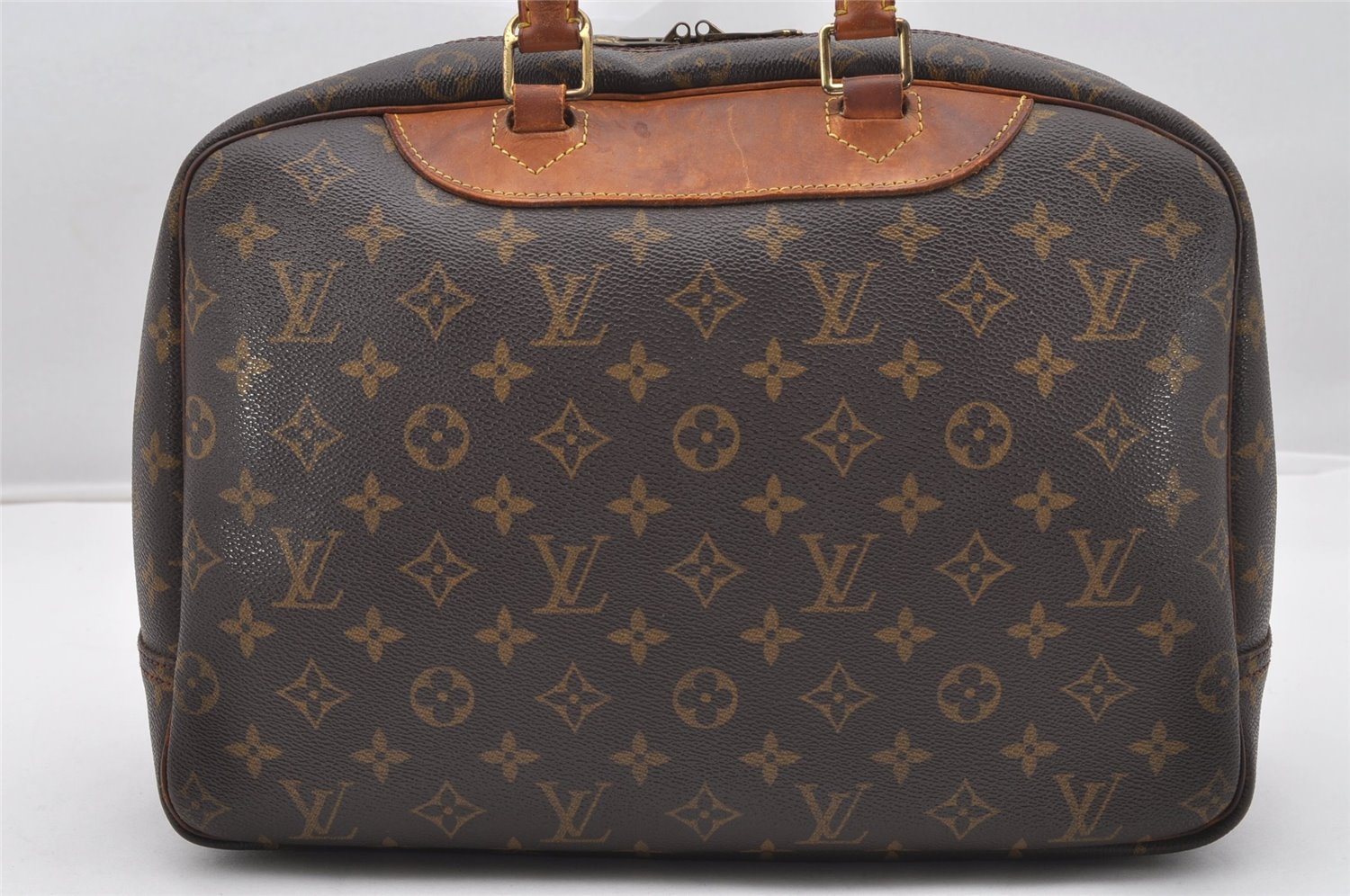 Authentic Louis Vuitton Monogram Deauville Hand Bag M47270 LV Junk K4586