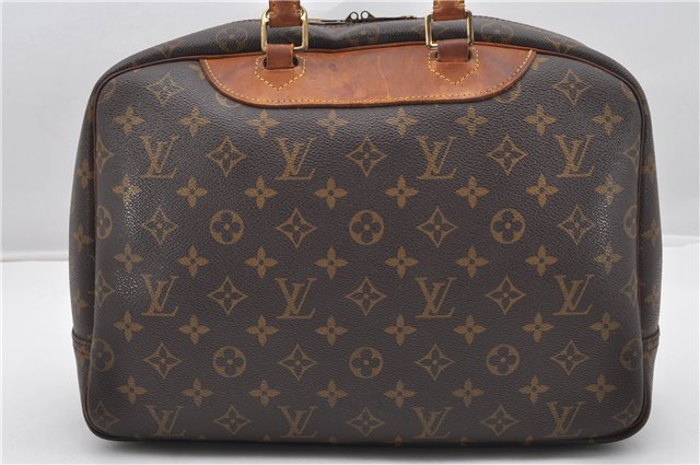 Authentic Louis Vuitton Monogram Deauville Hand Bag M47270 LV Junk K4586