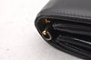 Authentic Christian Dior 2Way Shoulder Clutch Bag Purse Leather Black CD K4589