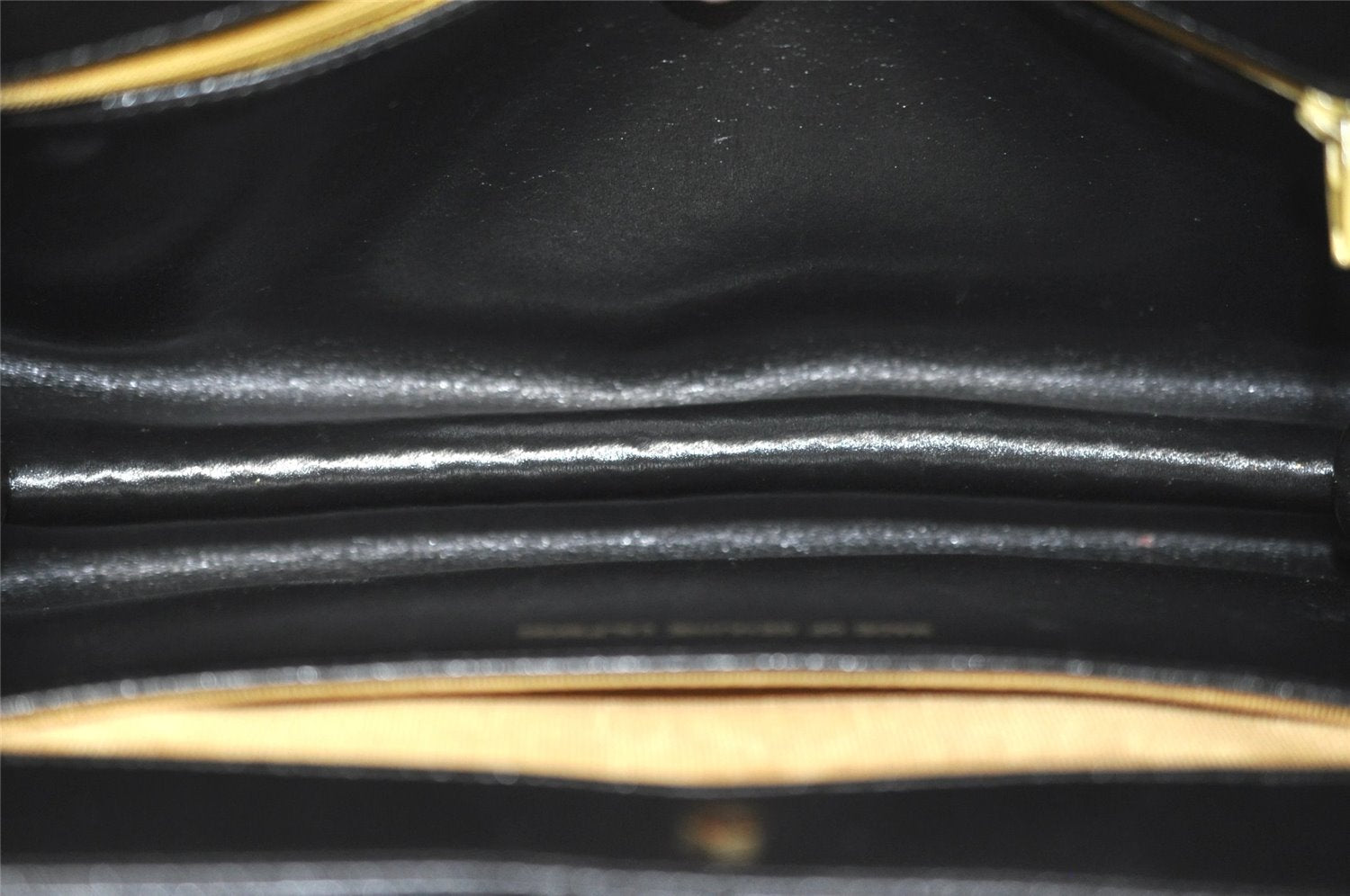 Authentic Christian Dior 2Way Shoulder Clutch Bag Purse Leather Black CD K4589
