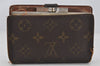 Auth Louis Vuitton Monogram Porte Monnaie Billets Viennois M61663 Wallet K4590