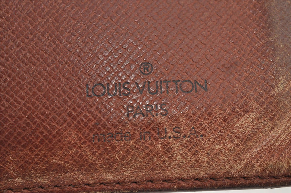 Auth Louis Vuitton Monogram Porte Monnaie Billets Viennois M61663 Wallet K4590