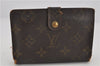 Auth Louis Vuitton Monogram Porte Monnaie Billets Viennois M61663 Wallet K4590