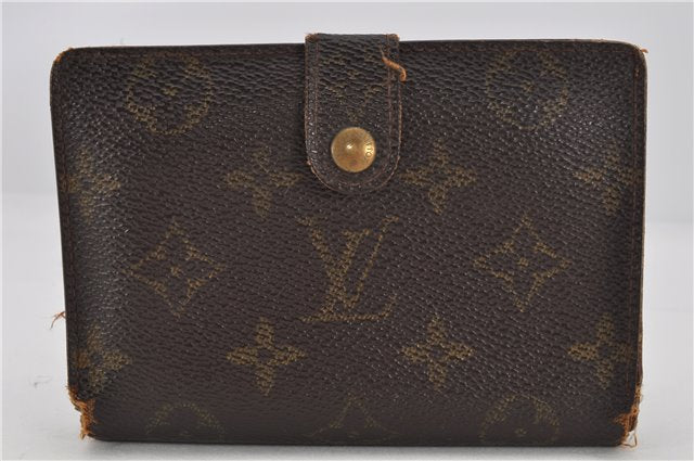 Auth Louis Vuitton Monogram Porte Monnaie Billets Viennois M61663 Wallet K4590