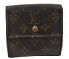 Authentic Louis Vuitton Monogram M61652 Porte Monnaie Billet Carte Credit K4591