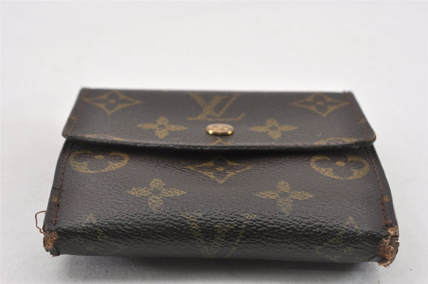 Authentic Louis Vuitton Monogram M61652 Porte Monnaie Billet Carte Credit K4591