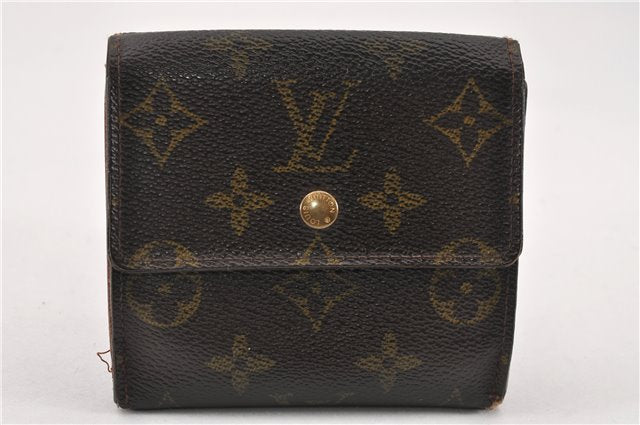 Authentic Louis Vuitton Monogram M61652 Porte Monnaie Billet Carte Credit K4591