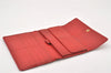 Auth Louis Vuitton Epi Porte Tresor International Wallet Red M63387 LV K4592