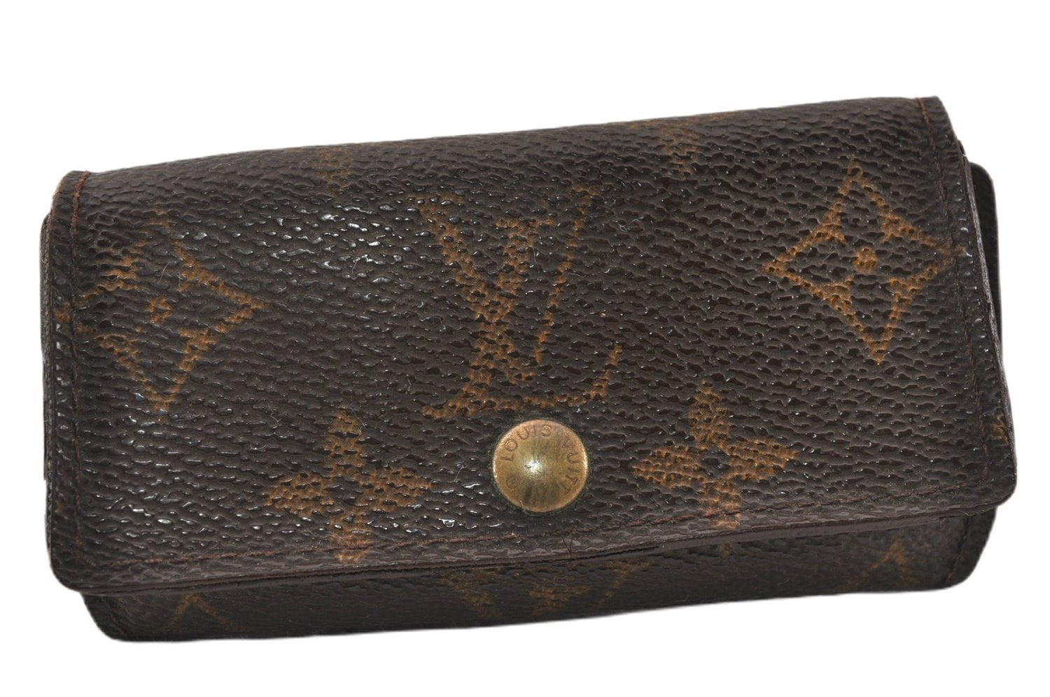 Authentic Louis Vuitton Monogram Multicles 4 Four Hooks Key Case M62631 LV K4593