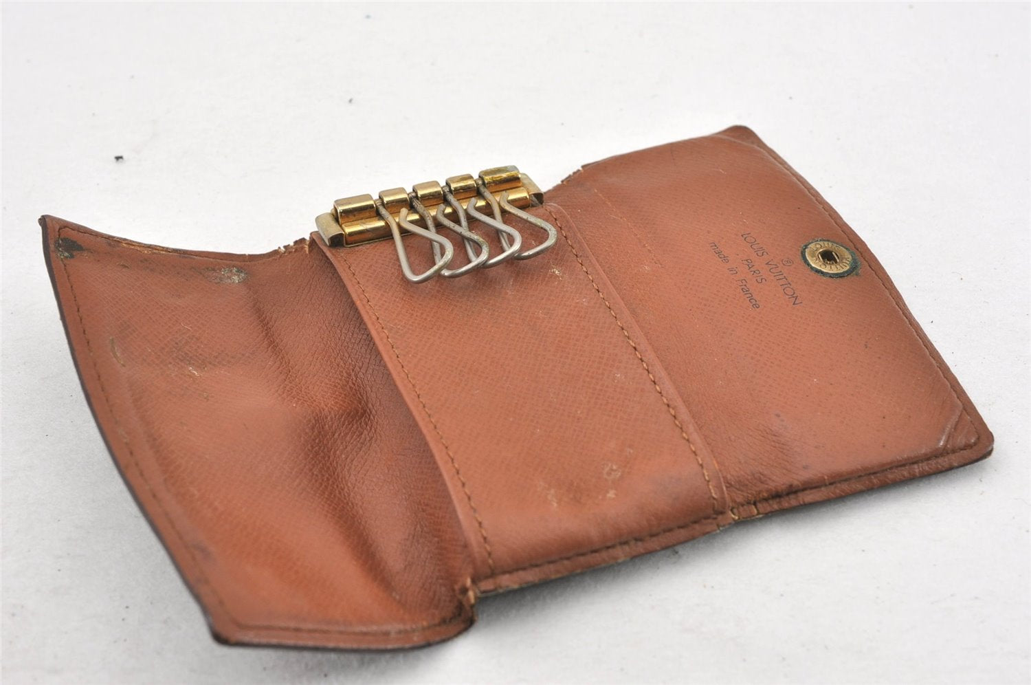 Authentic Louis Vuitton Monogram Multicles 4 Four Hooks Key Case M62631 LV K4593