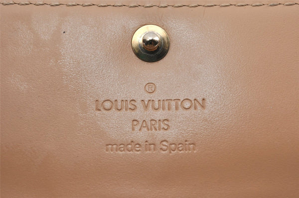 Auth Louis Vuitton Vernis Multicles 4 Four Hooks Key Case Beige M91358 LV K4595