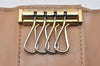 Auth Louis Vuitton Vernis Multicles 4 Four Hooks Key Case Beige M91358 LV K4595
