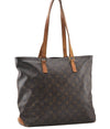 Authentic Louis Vuitton Monogram Cabas Mezzo Shoulder Tote Bag M51151 LV K4596