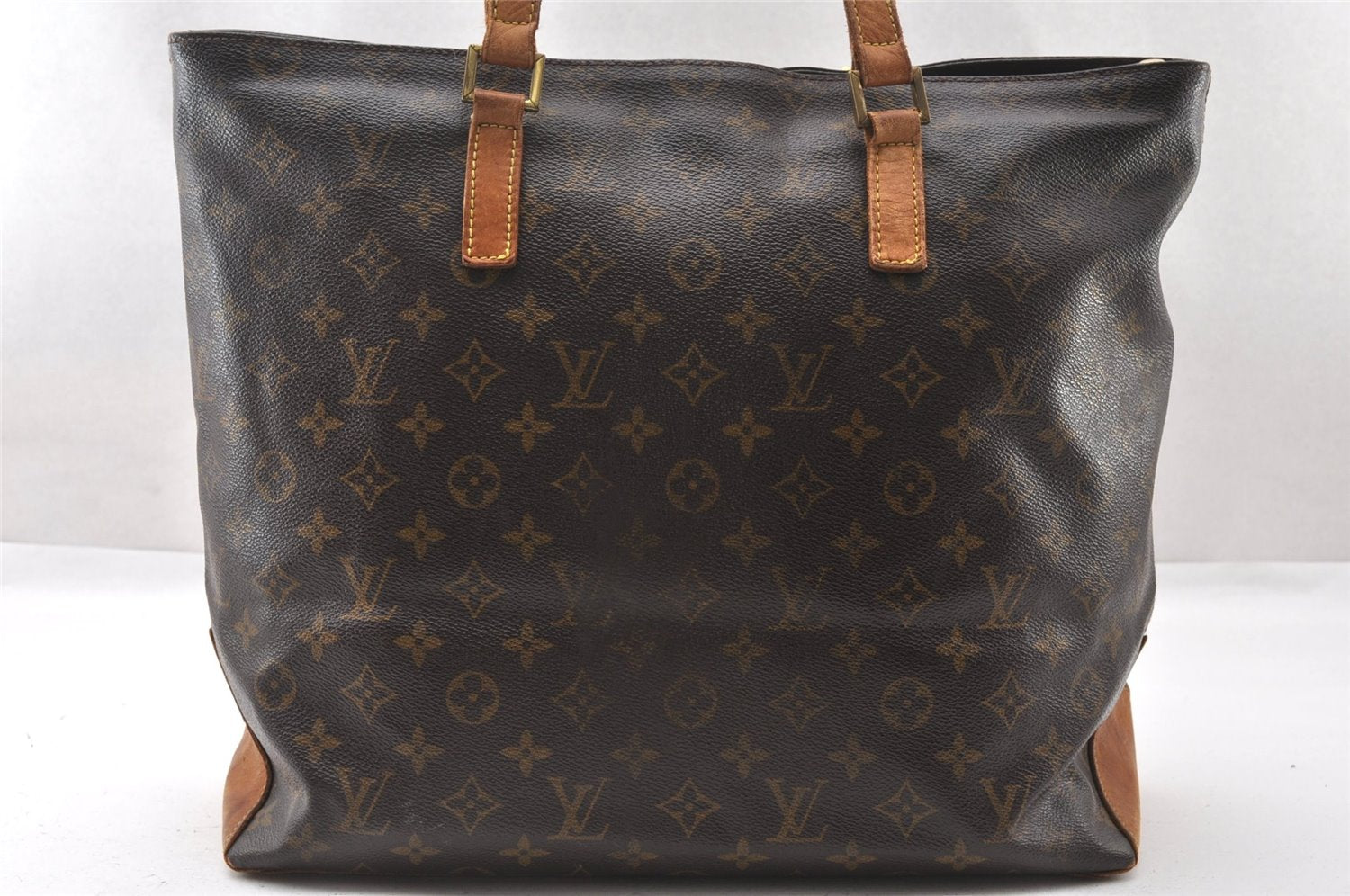 Authentic Louis Vuitton Monogram Cabas Mezzo Shoulder Tote Bag M51151 LV K4596