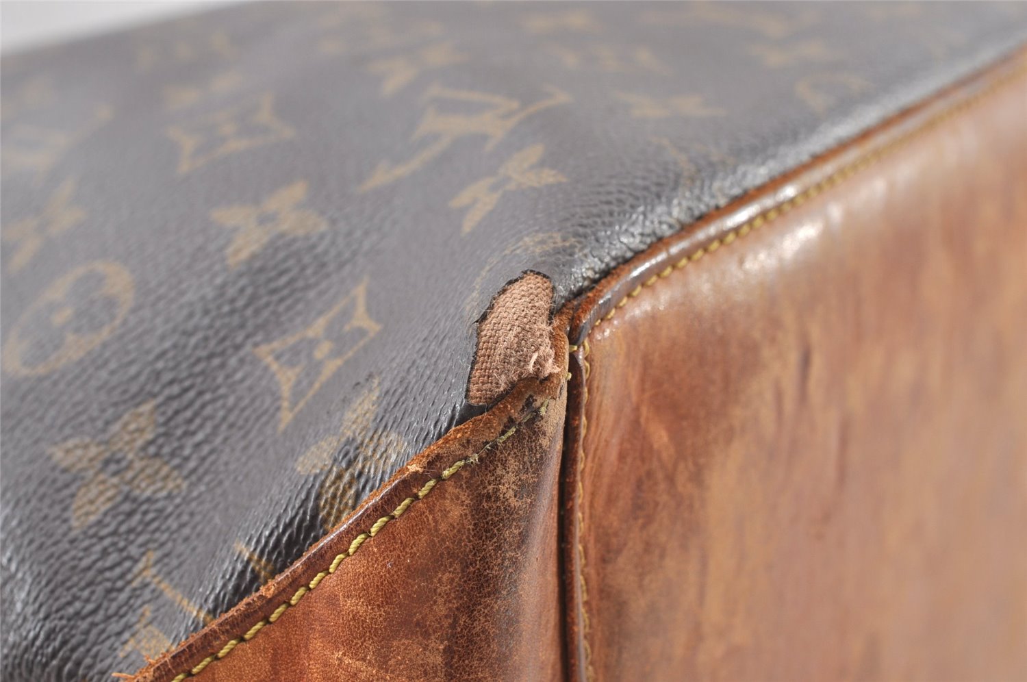 Authentic Louis Vuitton Monogram Cabas Mezzo Shoulder Tote Bag M51151 LV K4596