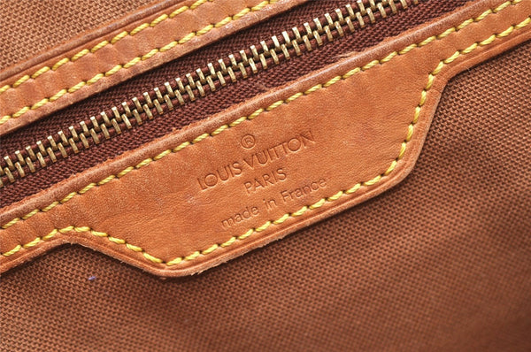 Authentic Louis Vuitton Monogram Cabas Mezzo Shoulder Tote Bag M51151 LV K4596