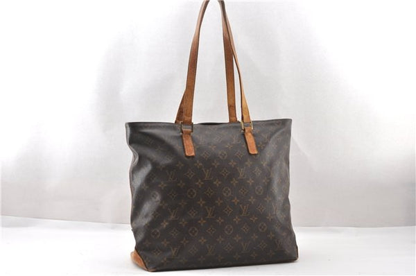 Authentic Louis Vuitton Monogram Cabas Mezzo Shoulder Tote Bag M51151 LV K4596