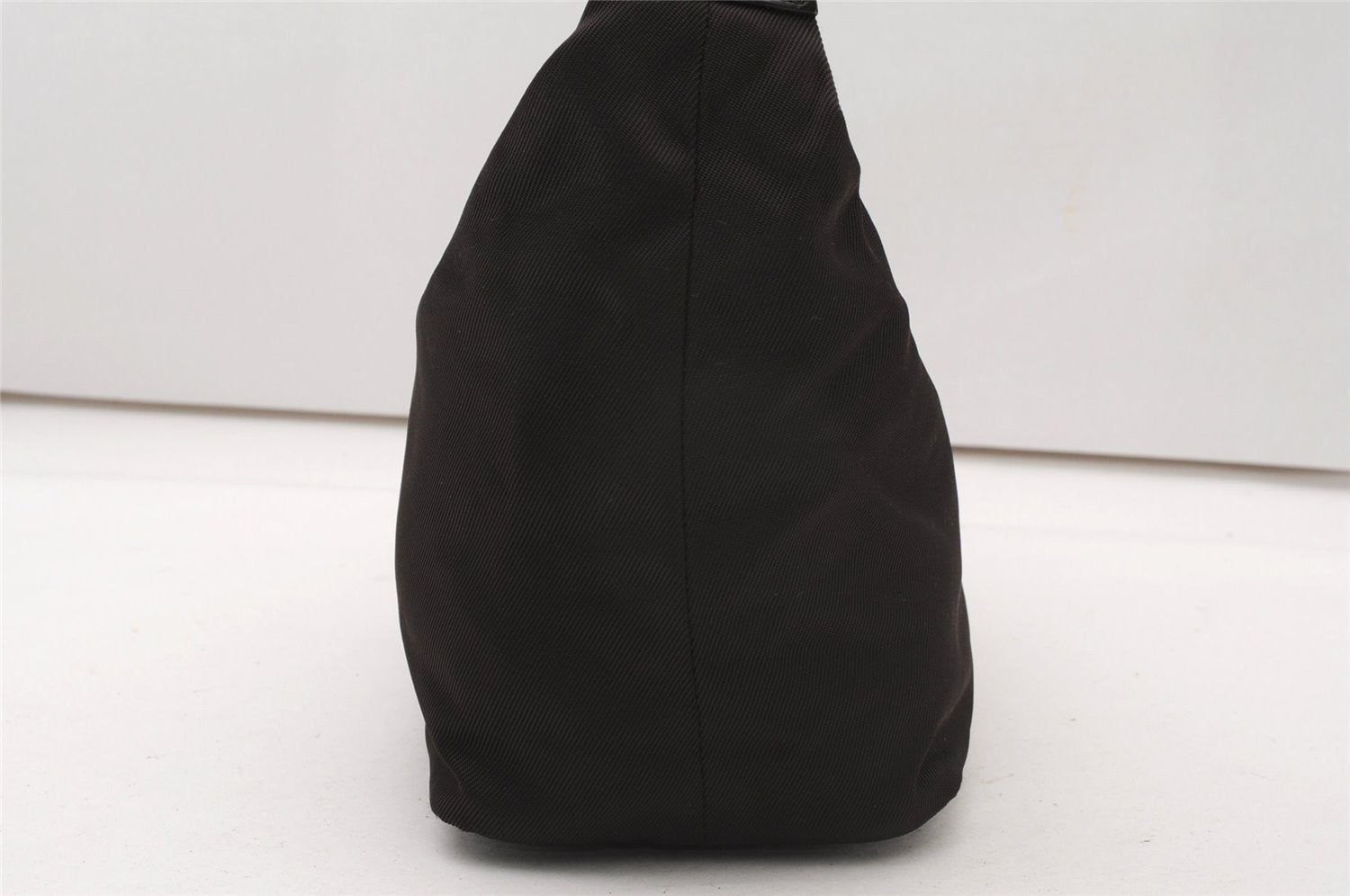 Authentic GUCCI Bamboo Shoulder Hand Bag Purse Nylon Enamel 0000531 Brown K4600