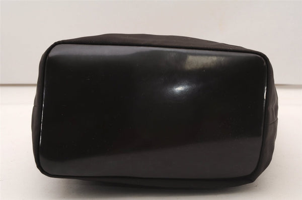 Authentic GUCCI Bamboo Shoulder Hand Bag Purse Nylon Enamel 0000531 Brown K4600