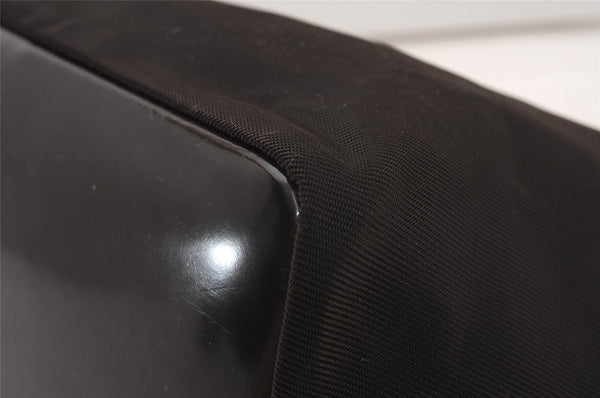 Authentic GUCCI Bamboo Shoulder Hand Bag Purse Nylon Enamel 0000531 Brown K4600