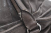 Authentic PRADA Vintage Leather Nappa Shoulder Tote Bag Purse Gray K4602