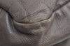 Authentic PRADA Vintage Leather Nappa Shoulder Tote Bag Purse Gray K4602