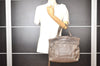 Authentic PRADA Vintage Leather Nappa Shoulder Tote Bag Purse Gray K4602