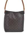Authentic Louis Vuitton Monogram Looping GM Shoulder Bag M51145 LV K4605