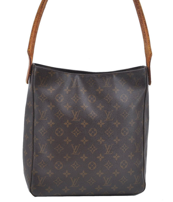 Authentic Louis Vuitton Monogram Looping GM Shoulder Bag M51145 LV K4605