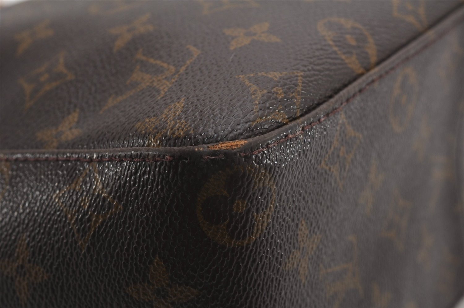 Authentic Louis Vuitton Monogram Looping GM Shoulder Bag M51145 LV K4605