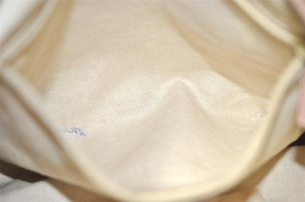 Authentic GUCCI Shoulder Cross Body Bag GG Nylon Leather 314529 Light Gray K4608