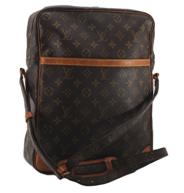 Authentic Louis Vuitton Monogram Danube 28 Shoulder Cross Body Bag LV K4612