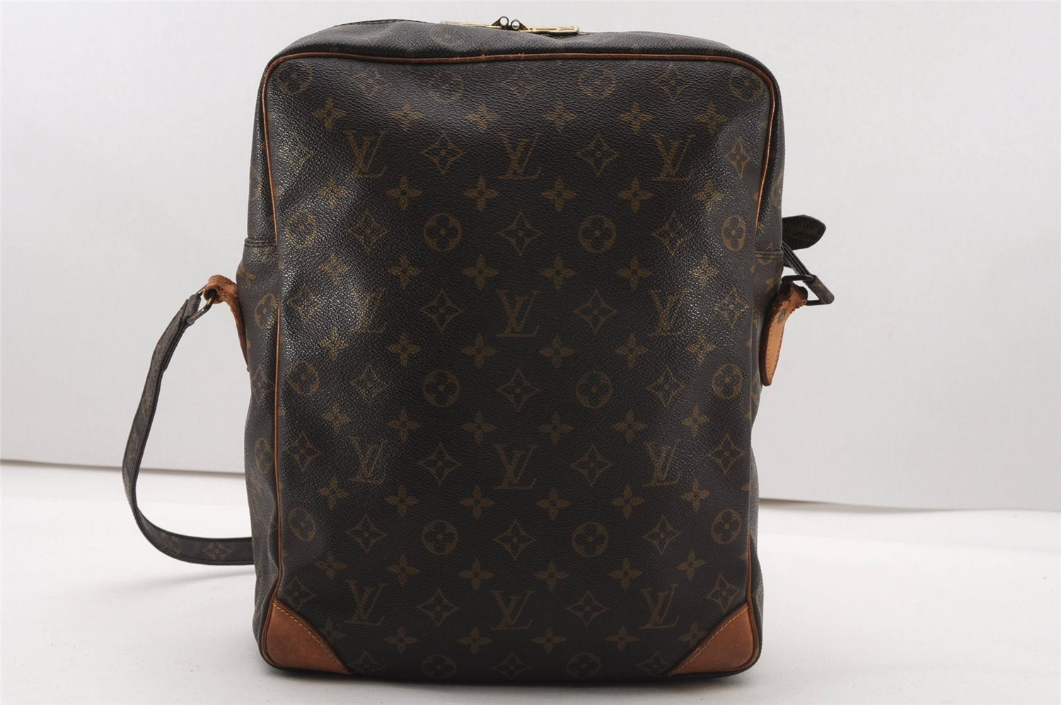Authentic Louis Vuitton Monogram Danube 28 Shoulder Cross Body Bag LV K4612