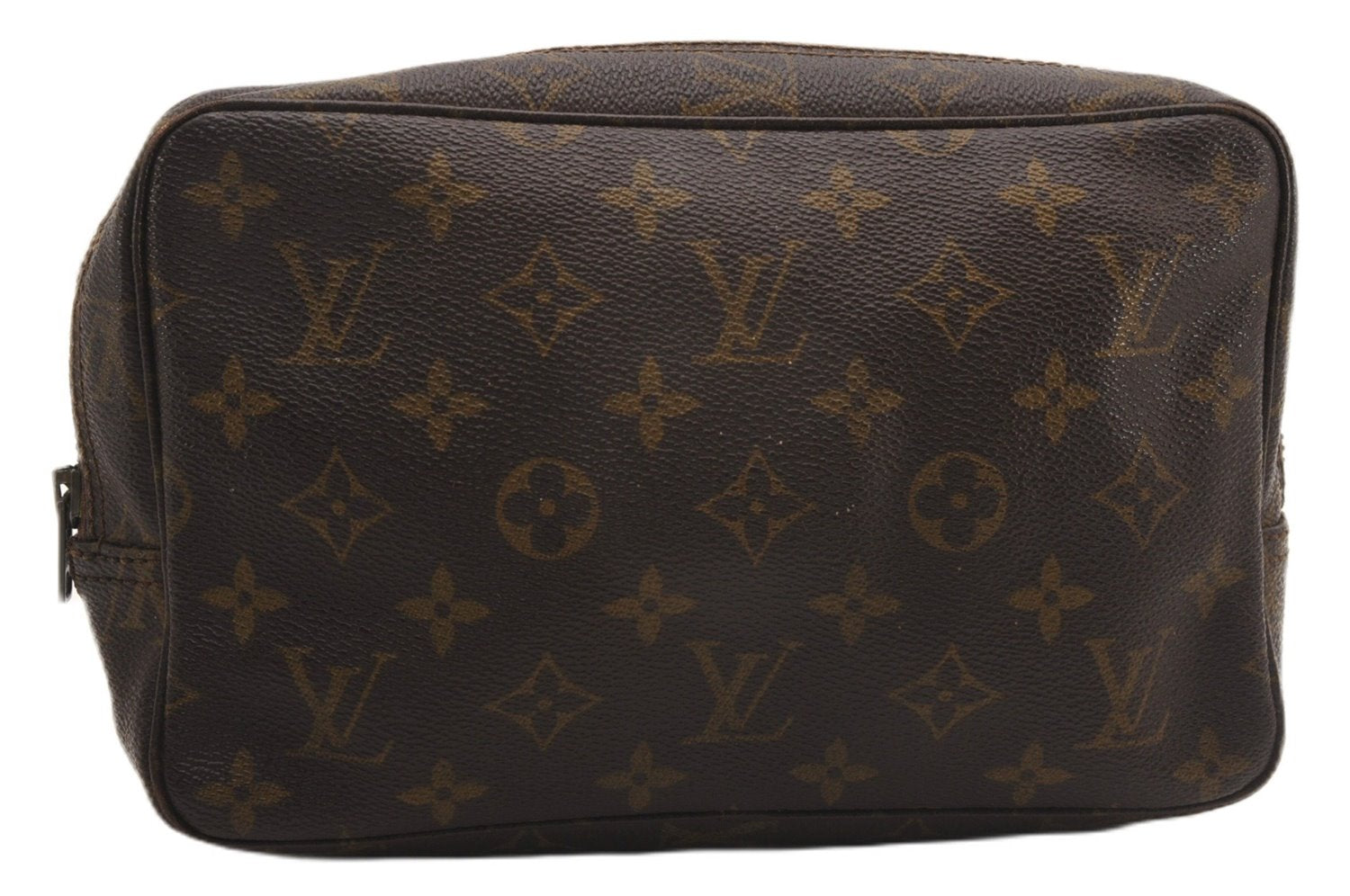 Auth Louis Vuitton Monogram Trousse Toilette 23 Clutch Hand Bag Old Model K4614