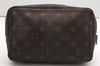 Auth Louis Vuitton Monogram Trousse Toilette 23 Clutch Hand Bag Old Model K4614