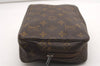 Auth Louis Vuitton Monogram Trousse Toilette 23 Clutch Hand Bag Old Model K4614