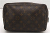 Auth Louis Vuitton Monogram Trousse Toilette 23 Clutch Hand Bag Old Model K4614