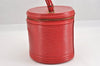 Authentic Louis Vuitton Epi Cannes Red Cosmetic Hand Bag M48037 LV Junk K4616
