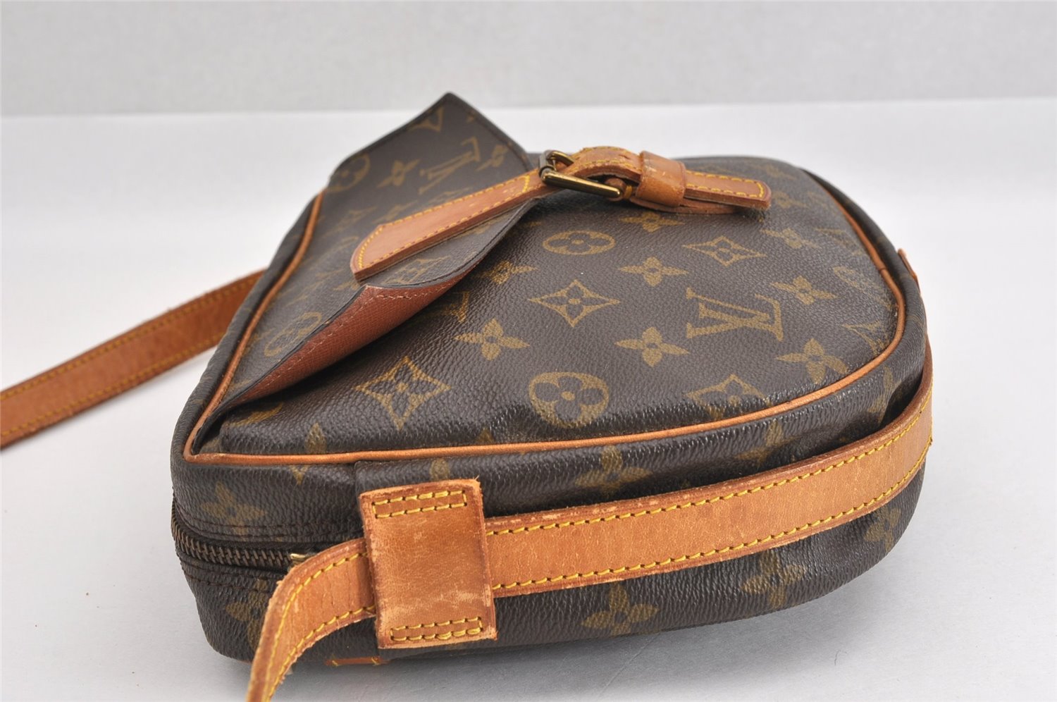 Authentic Louis Vuitton Monogram Jeune Fille GM M51225 Shoulder Cross Bag K4618