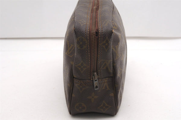 Auth Louis Vuitton Monogram Trousse Toilette 28 Clutch Hand Bag Old Model K4619