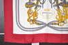 Authentic HERMES Carre 90 Scarf "BRIDES de GALA par" Silk Red K4622