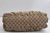 Authentic GUCCI Abbey Shoulder Tote Bag GG Canvas Leather 189833 Brown K4623