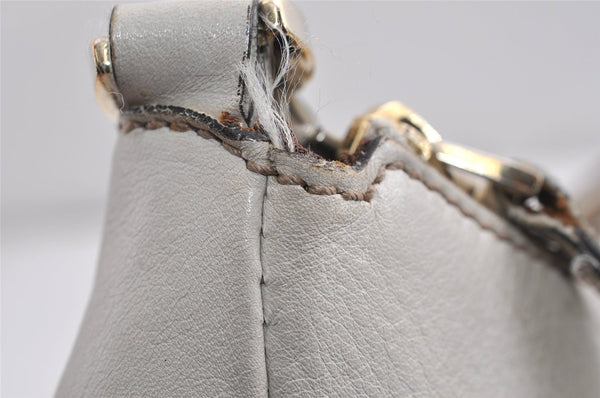 Authentic GUCCI Abbey Shoulder Tote Bag GG Canvas Leather 189833 Brown K4623