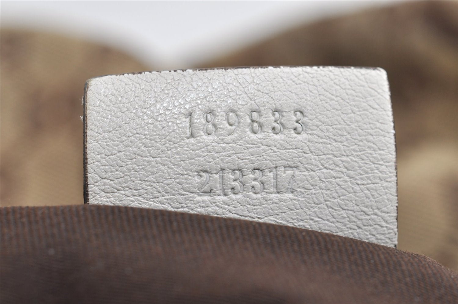 Authentic GUCCI Abbey Shoulder Tote Bag GG Canvas Leather 189833 Brown K4623