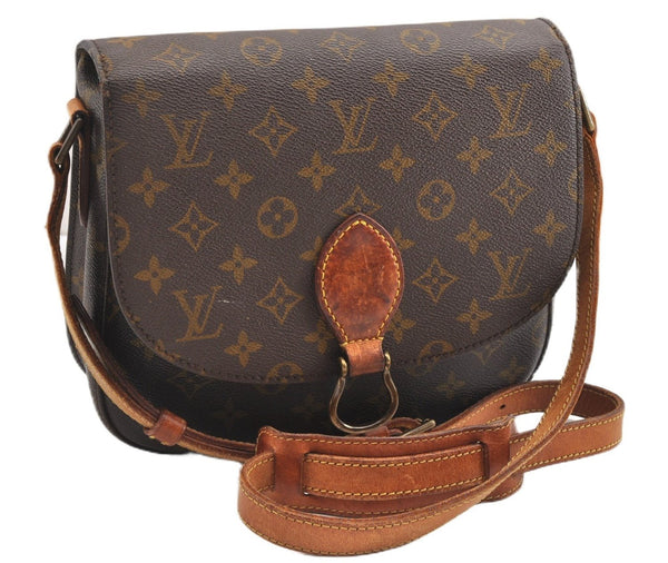 Auth Louis Vuitton Monogram Saint Cloud GM Shoulder Cross Bag Old Model LV K4625