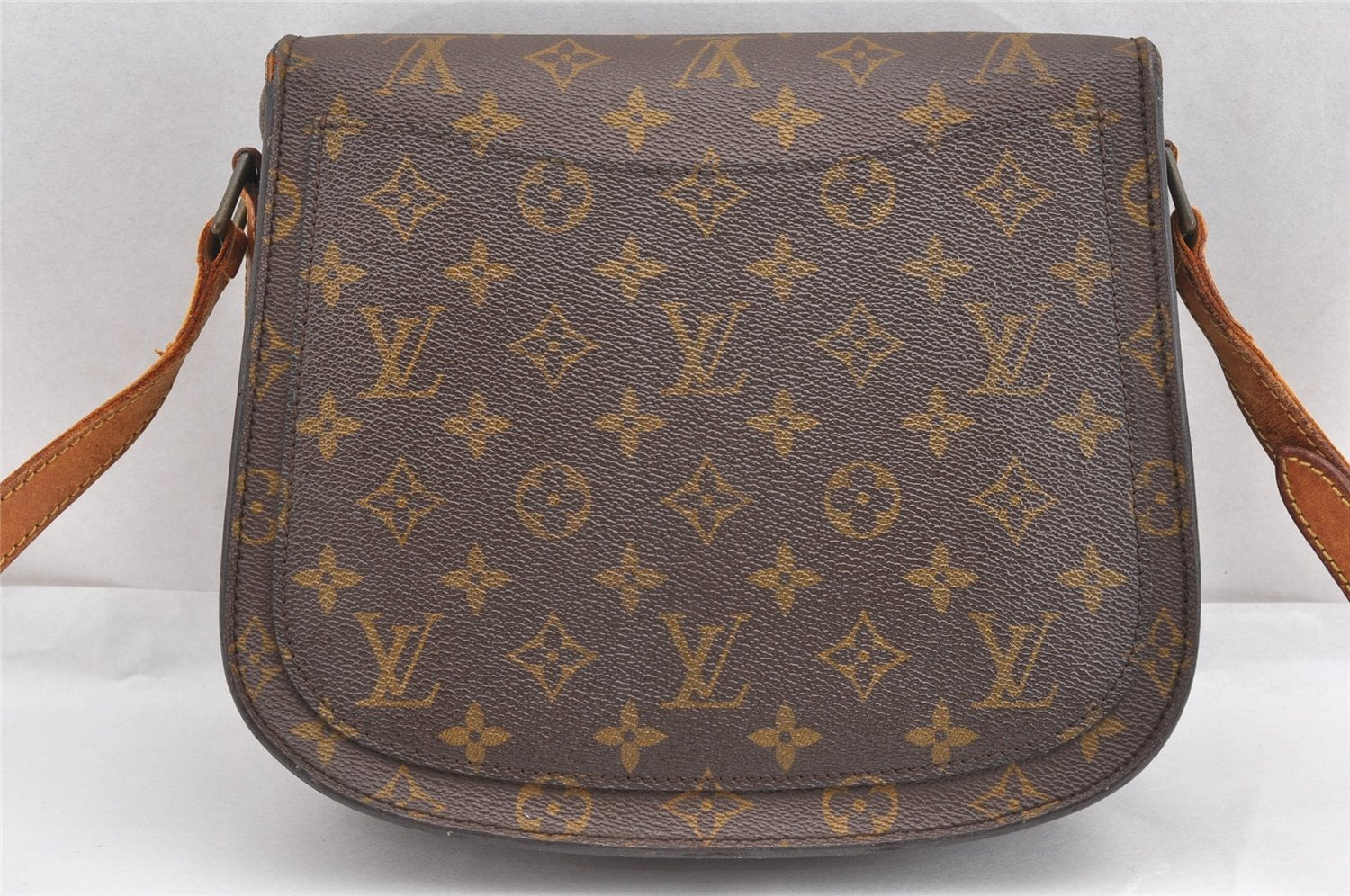Auth Louis Vuitton Monogram Saint Cloud GM Shoulder Cross Bag Old Model LV K4625