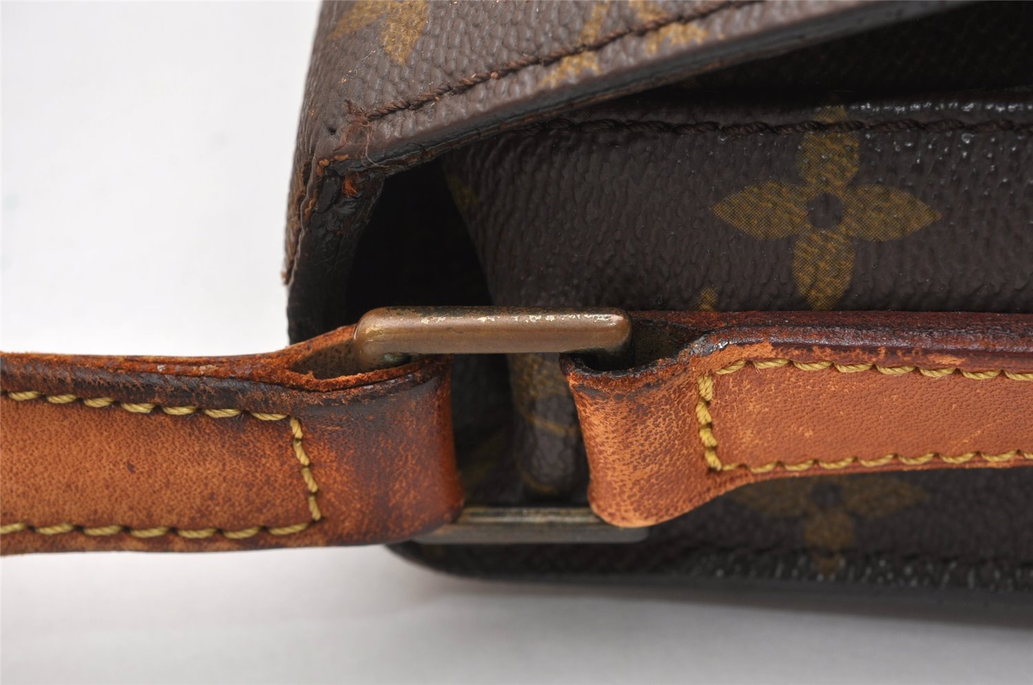 Auth Louis Vuitton Monogram Saint Cloud GM Shoulder Cross Bag Old Model LV K4625