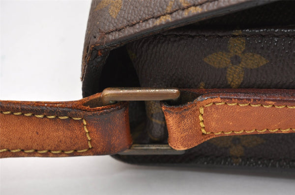 Auth Louis Vuitton Monogram Saint Cloud GM Shoulder Cross Bag Old Model LV K4625
