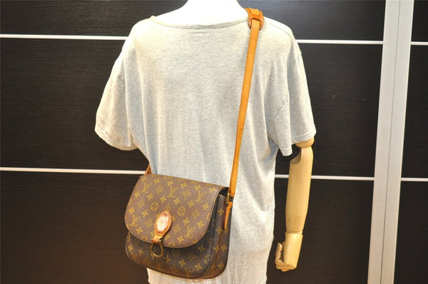 Auth Louis Vuitton Monogram Saint Cloud GM Shoulder Cross Bag Old Model LV K4625