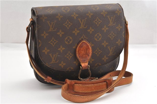 Auth Louis Vuitton Monogram Saint Cloud GM Shoulder Cross Bag Old Model LV K4625